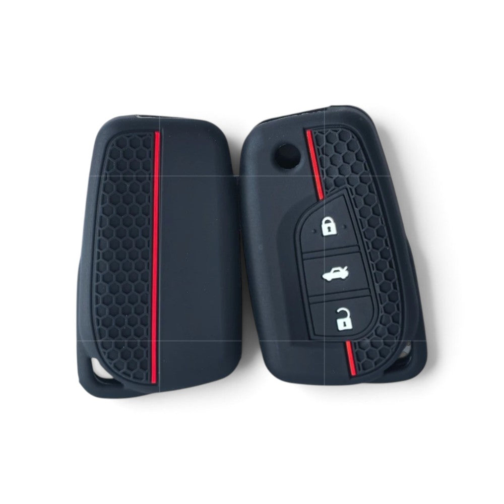 Silicone Toyota Key Case and Key Chain – Protective Key Fob Cover Key Cases Euro Premium Parts