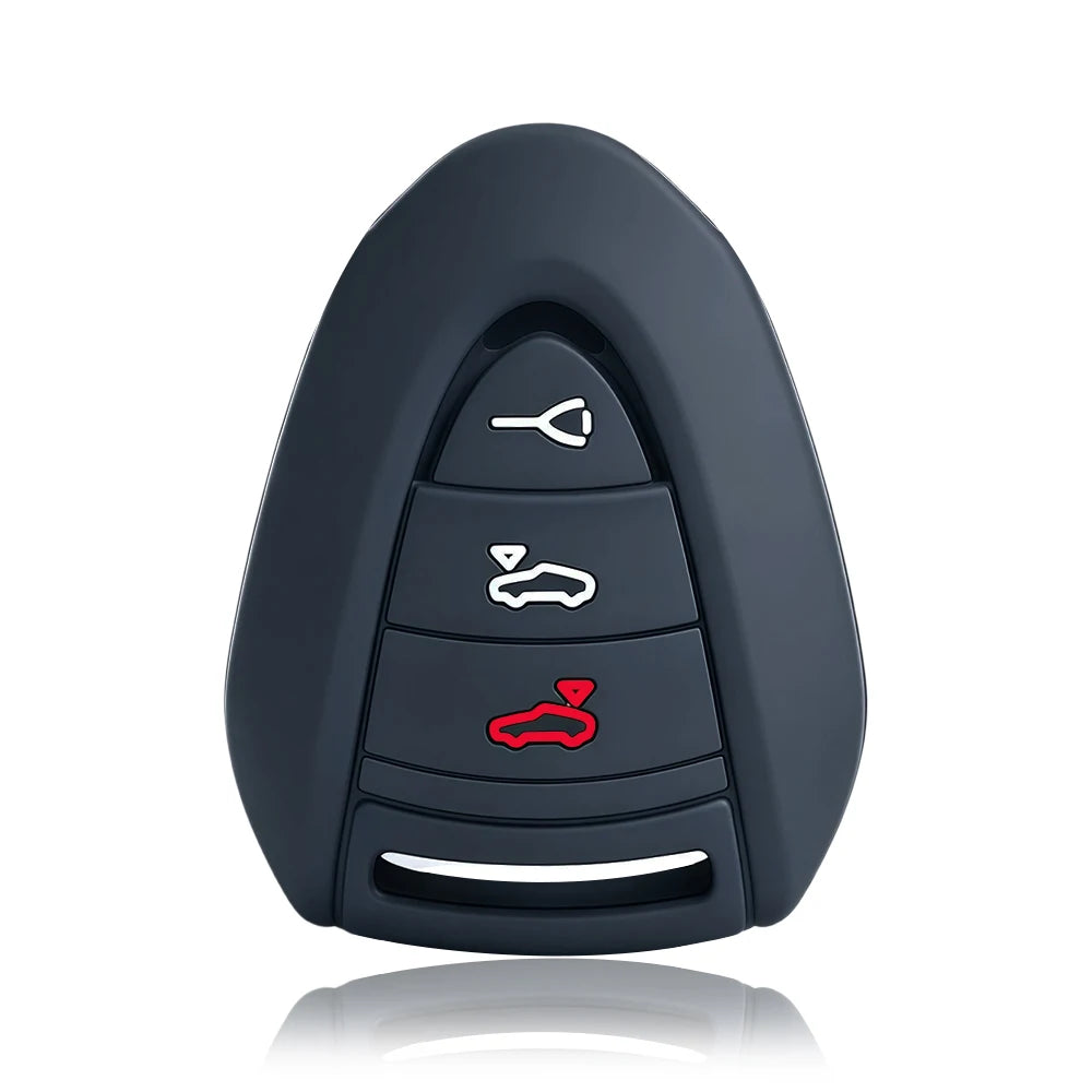 Silicone Porsche Key Case – Protective Key Fob Cover For Porsche Cayenne Panamera Macan 911 Cayman Boxster