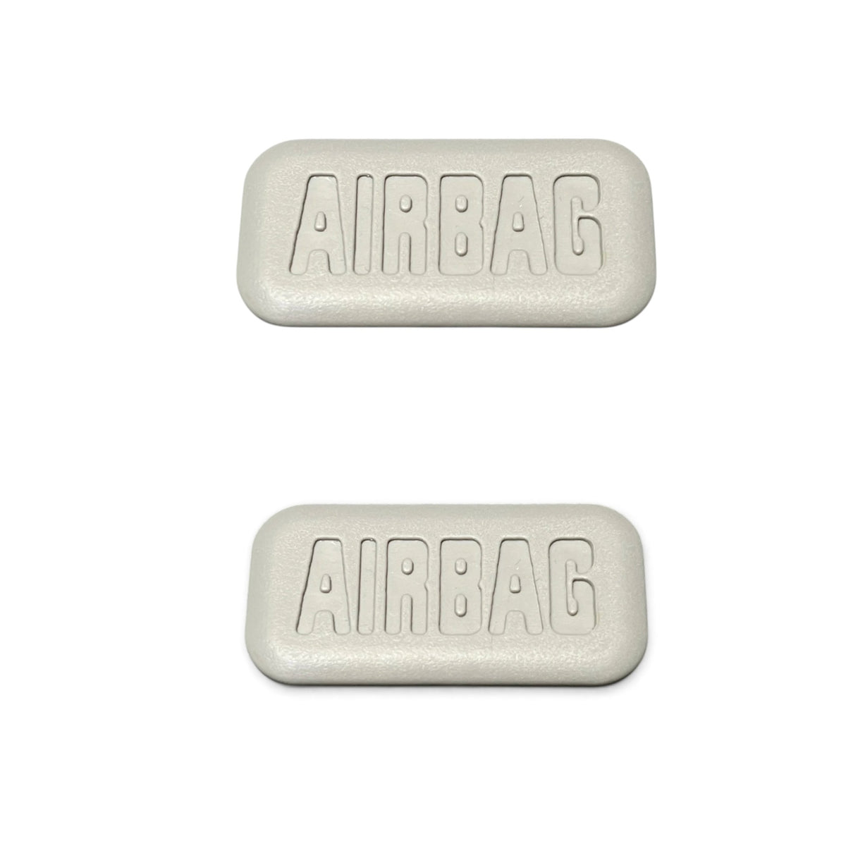 Airbag Emblem Cap On Pillar For BMW 1 2 3 4 5 6 7 X1 X2 X3 X4 X5 X6 Euro Premium Parts Gray x2 - Model B