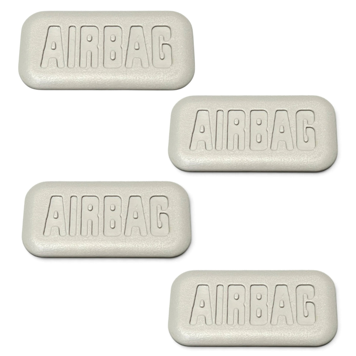 Airbag Emblem Cap On Pillar For BMW 1 2 3 4 5 6 7 X1 X2 X3 X4 X5 X6 Euro Premium Parts Gray x4 - Model B