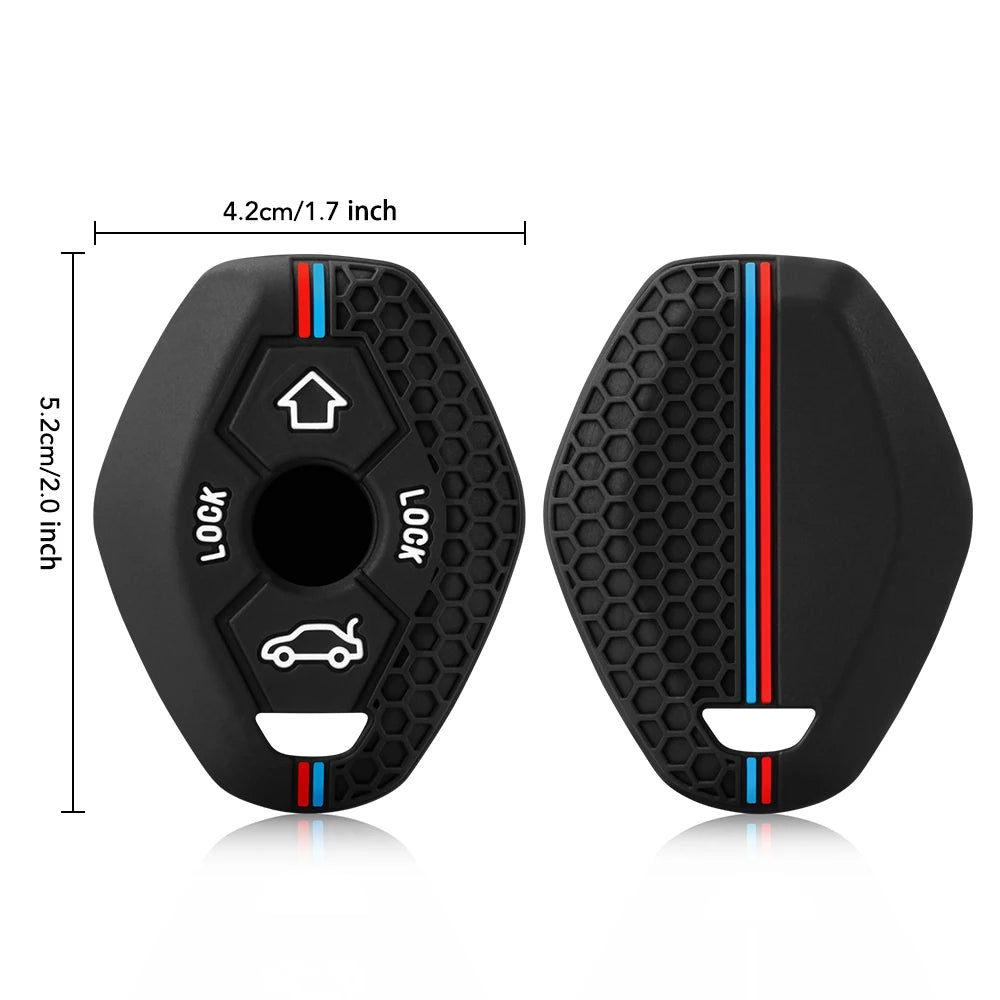 Silicone BMW Key Case & Key Chain – Soft Protective Key Fob Cover