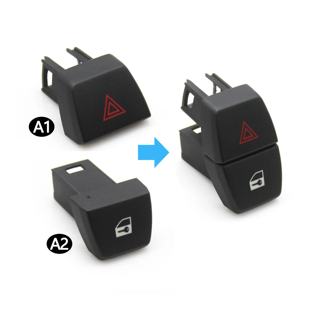 Lock/Unlock & Warning Replacement Buttons For BMW X3 F25 - 2010 to 2017