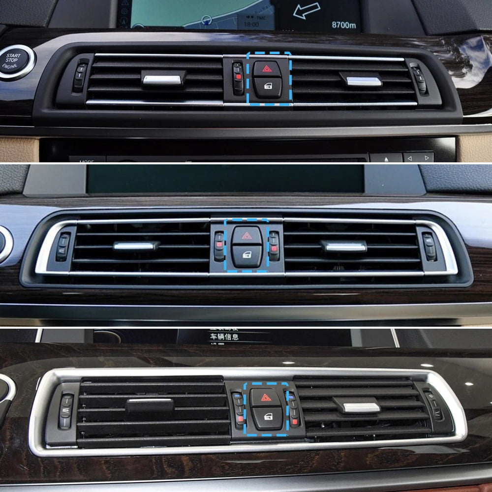 Lock/Unlock & Warning Replacement Buttons For BMW X3 F25 - 2010 to 2017