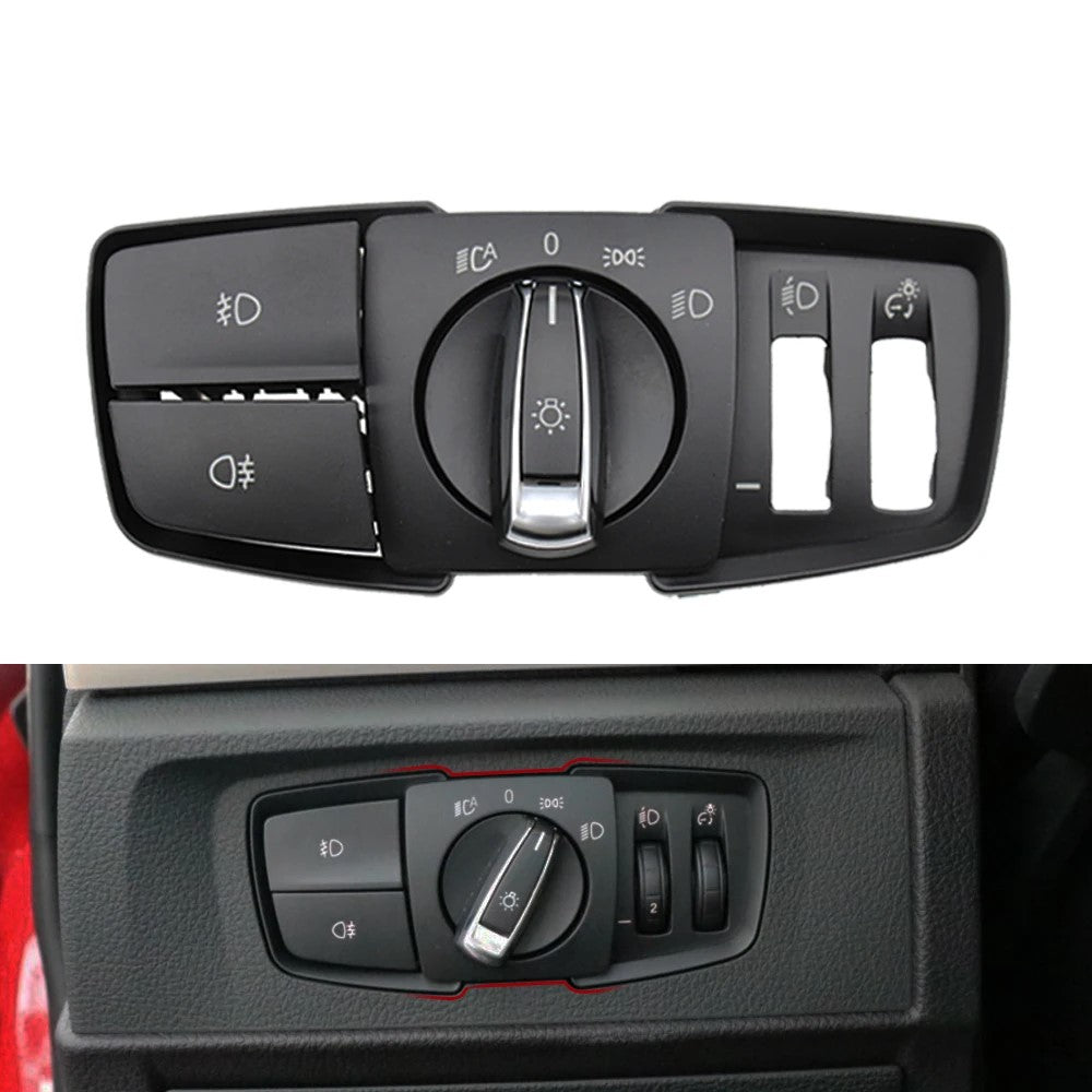 Headlight switch control panel repair kit for BMW 3 Series E90 E92 - 2006 to 2012 BMW > Replacement Trims Euro Premium Parts Switch Cover Complete Set Model B (x4)