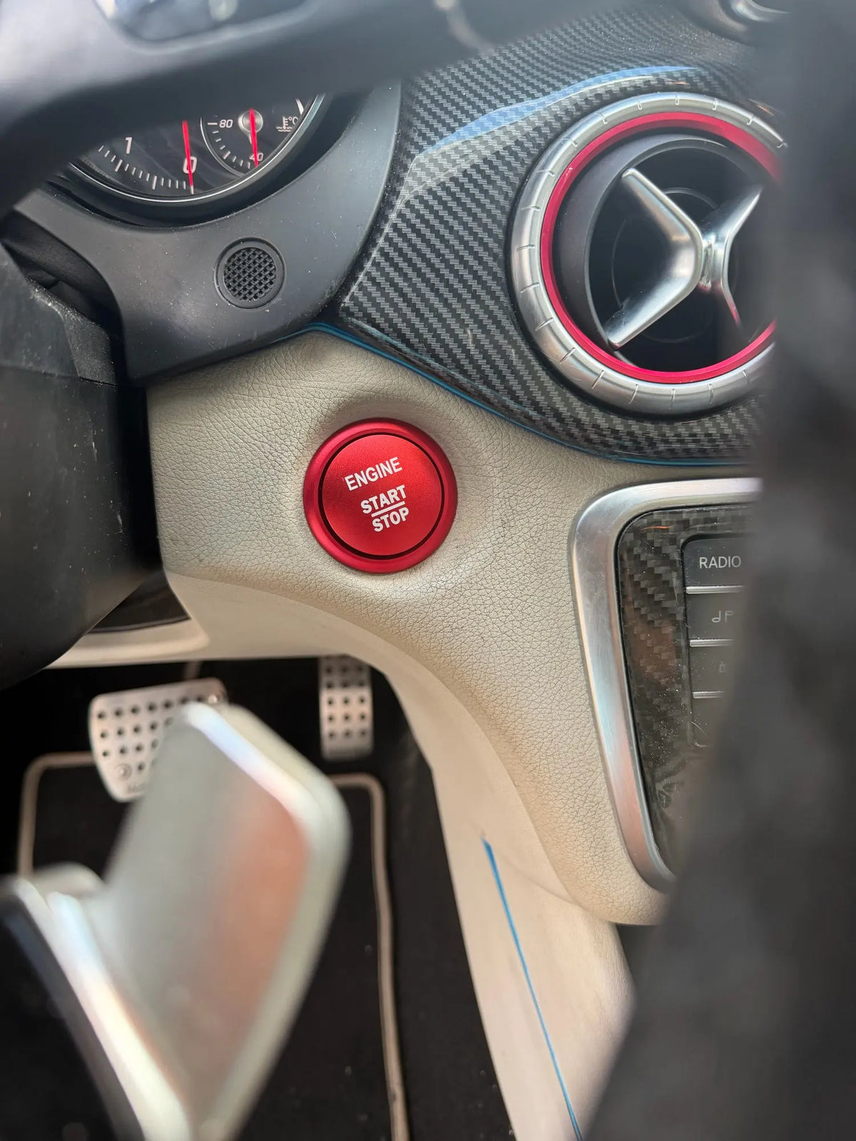 Start Stop Button Cover Ring For Mercedes-Benz C-Class W205 & GLC X253 Mercedes-Benz > Replacement Buttons Euro Premium Parts