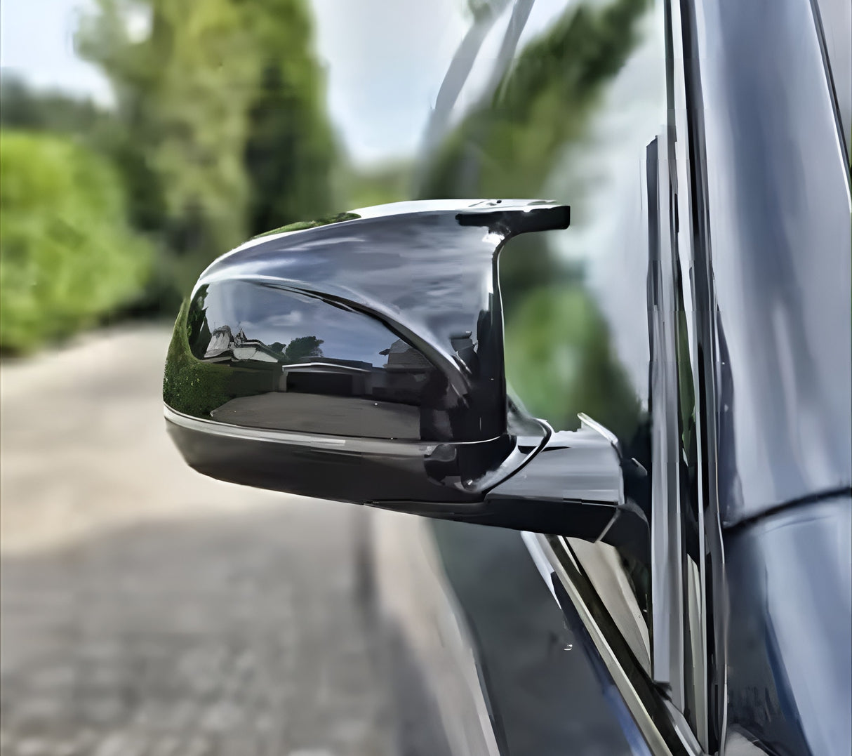 BMW M-look glossy black mirror caps for BMW X7 G07 - 2019 to 2025 BMW Euro Premium Parts