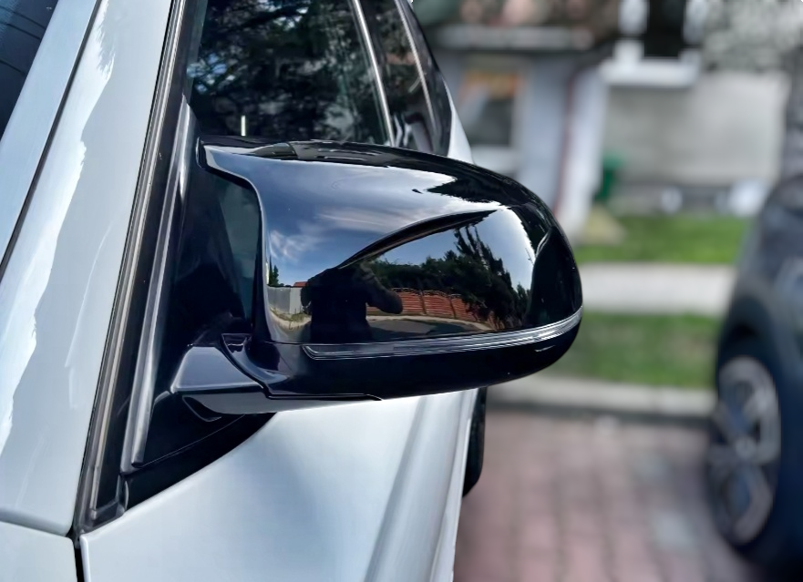 BMW X5 F15 M-look Glossy Black Mirrors Caps - 2014 to 2018 BMW Euro Premium Parts