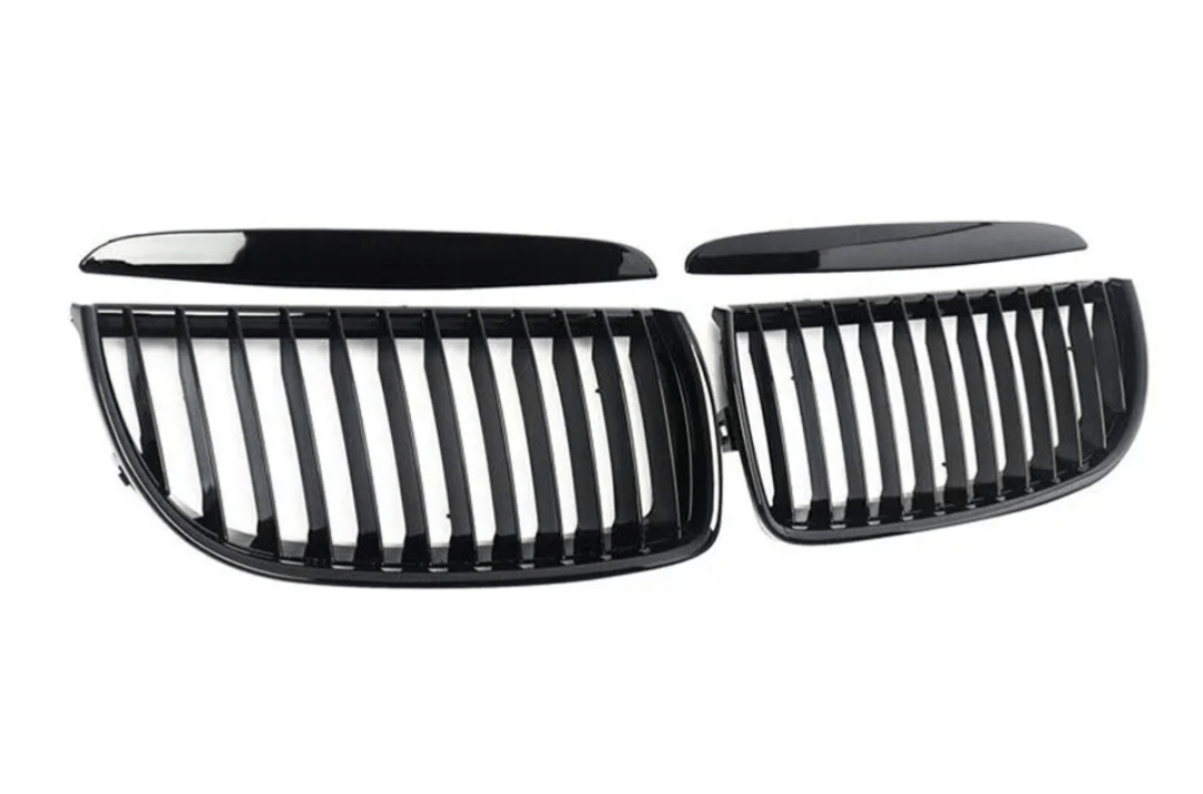Black Front Kidney Grilles M3-look for BMW 3 Series E90 E91 (2006 to 2012) BMW Euro Premium Parts