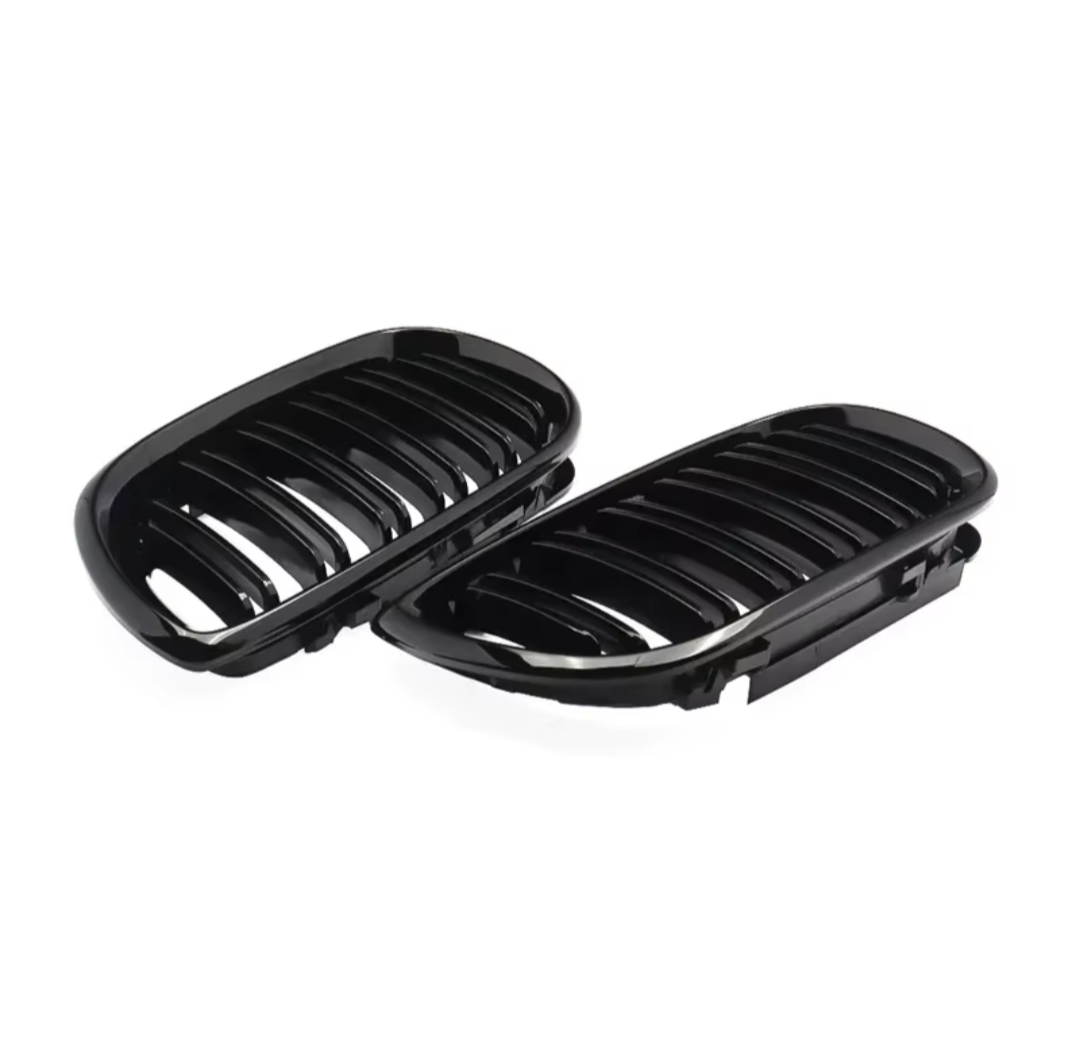 Black Front Kidney Grilles for BMW 3 Series and M3 E46 (1997 to 2005) BMW Euro Premium Parts