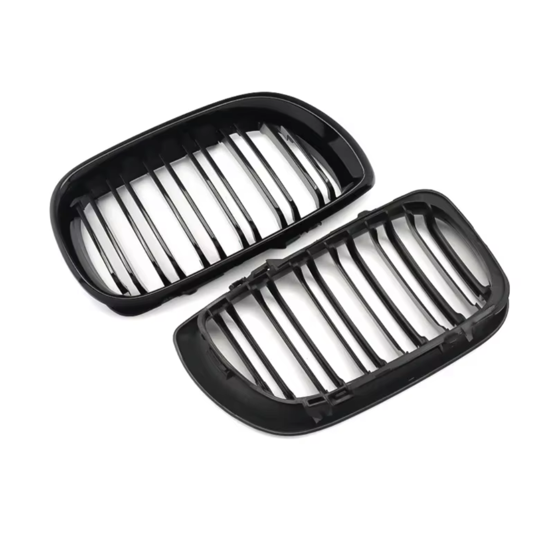 Black Front Kidney Grilles for BMW 3 Series and M3 E46 (1997 to 2005) BMW Euro Premium Parts