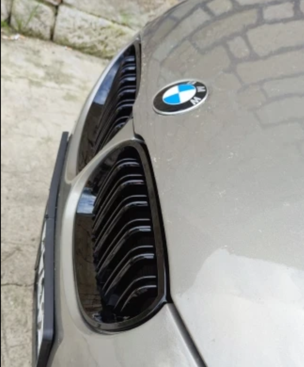 Black front kidney grilles M5 Competition-look for BMW 5 Series E60 (2003 to 2010) BMW Euro Premium Parts