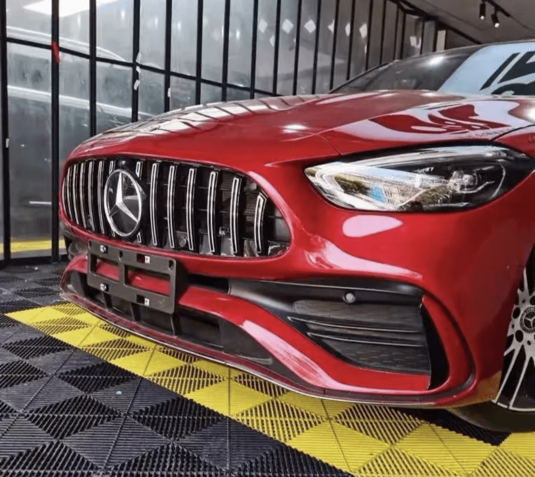 Black Front Panamericana AMG GTR grille for Mercedes C-Class W206 S206 (2021 to 2026) Mercedes > Grilles Euro Premium Parts