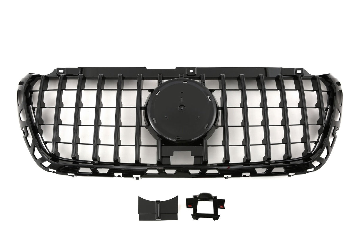 Black Front Panamericana Look Grille for Mercedes Sprinter W907 (2018 to 2024) Mercedes > Grilles Euro Premium Parts Black