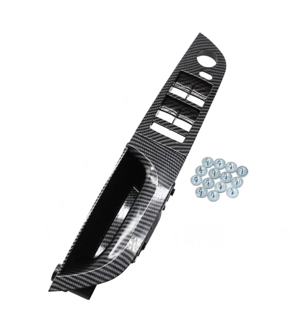 Carbon fiber look interior door handles for BMW 3 Series E90 (2005 - 2012) BMW Euro Premium Parts