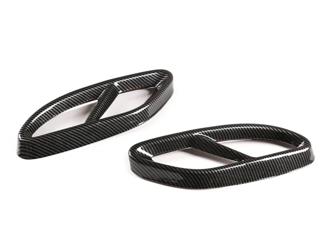 Carbon look Performance Exhaust Tips for Mercedes-Benz A B C E Class CLS GLE GLC - 2015 to 2022 Mercedes-Benz Euro Premium Parts
