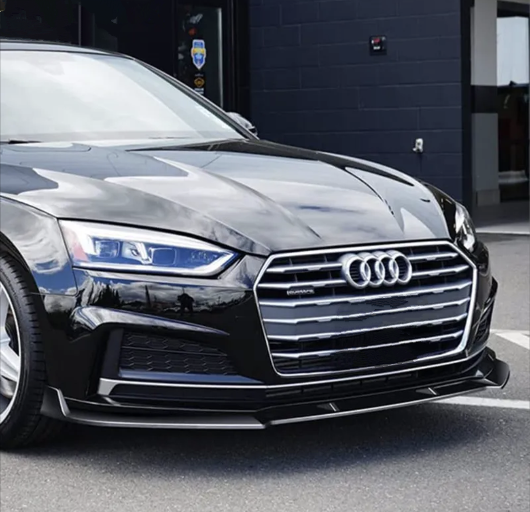 Front Lip Splitter for Audi A5 B9 - 2016 to 2019 Audi Euro Premium Parts Glossy black Audi A5 S-Line