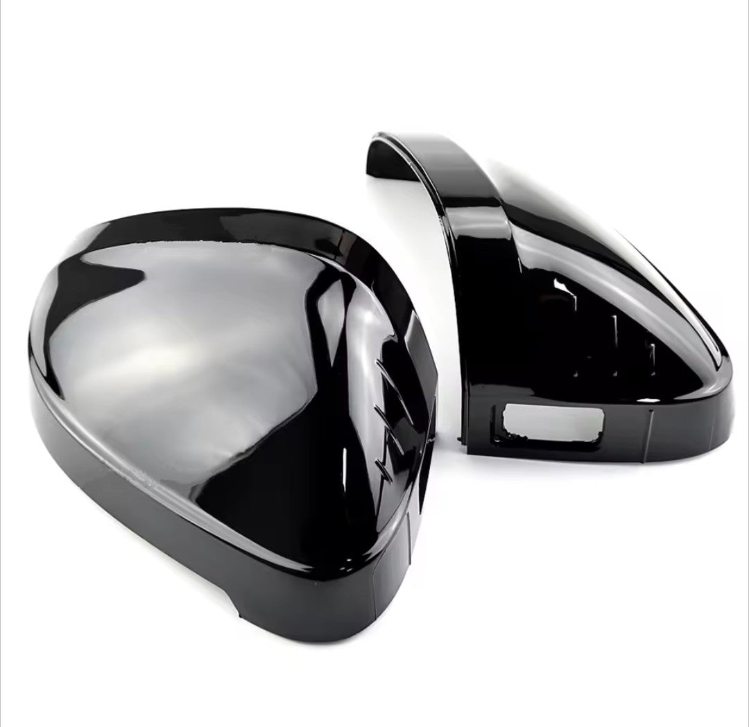 Glossy Black Mirror Caps for Audi A4 - S4 - RS4 B9 (2016 to 2023) Audi Euro Premium Parts With side assist