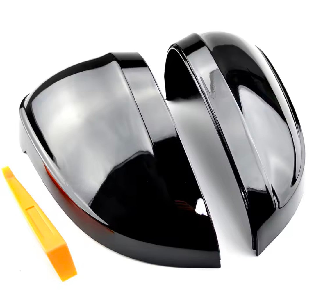 Glossy Black Mirror Caps for Audi A4 - S4 - RS4 B9 (2016 to 2023) Audi Euro Premium Parts
