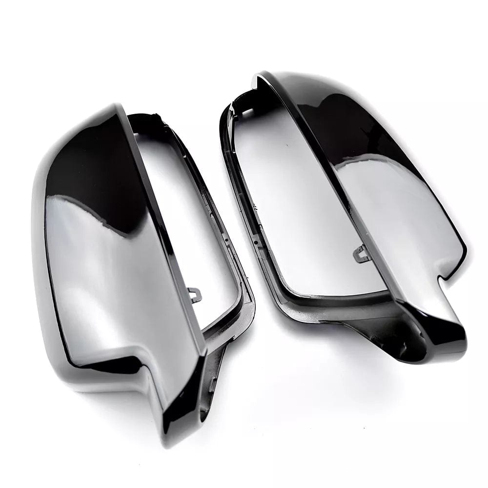 Glossy black mirror caps for Audi A6 C6 (2008 to 2010) Audi Euro Premium Parts