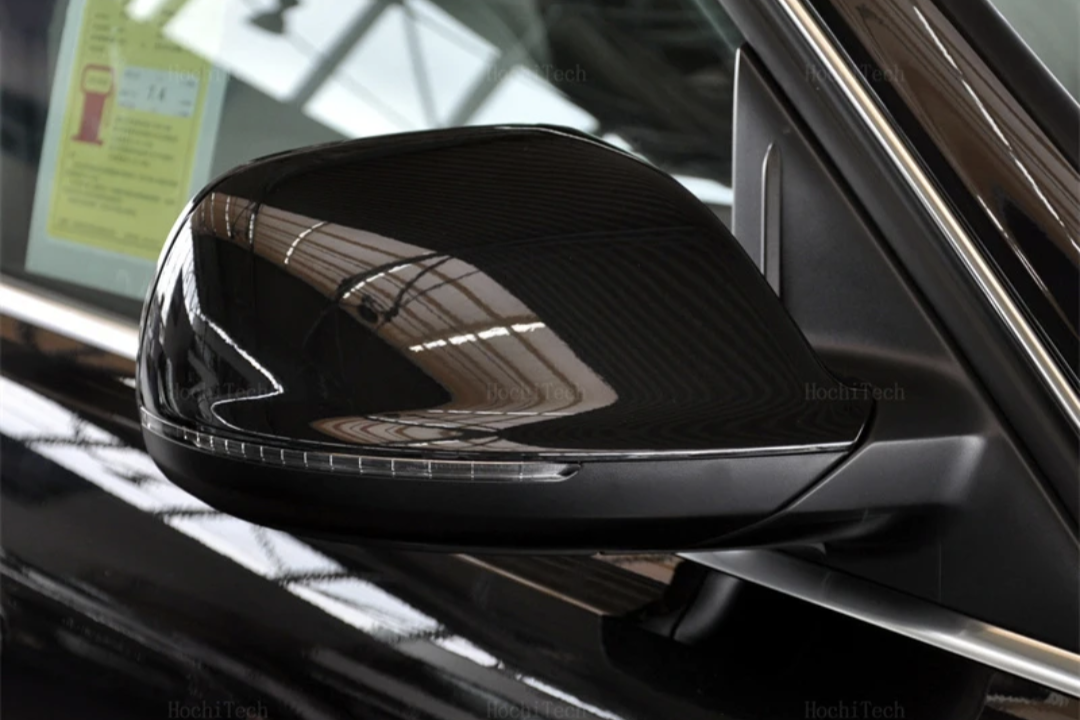 Glossy black mirror caps for Audi Q7 (2010 to 2015) Audi Euro Premium Parts