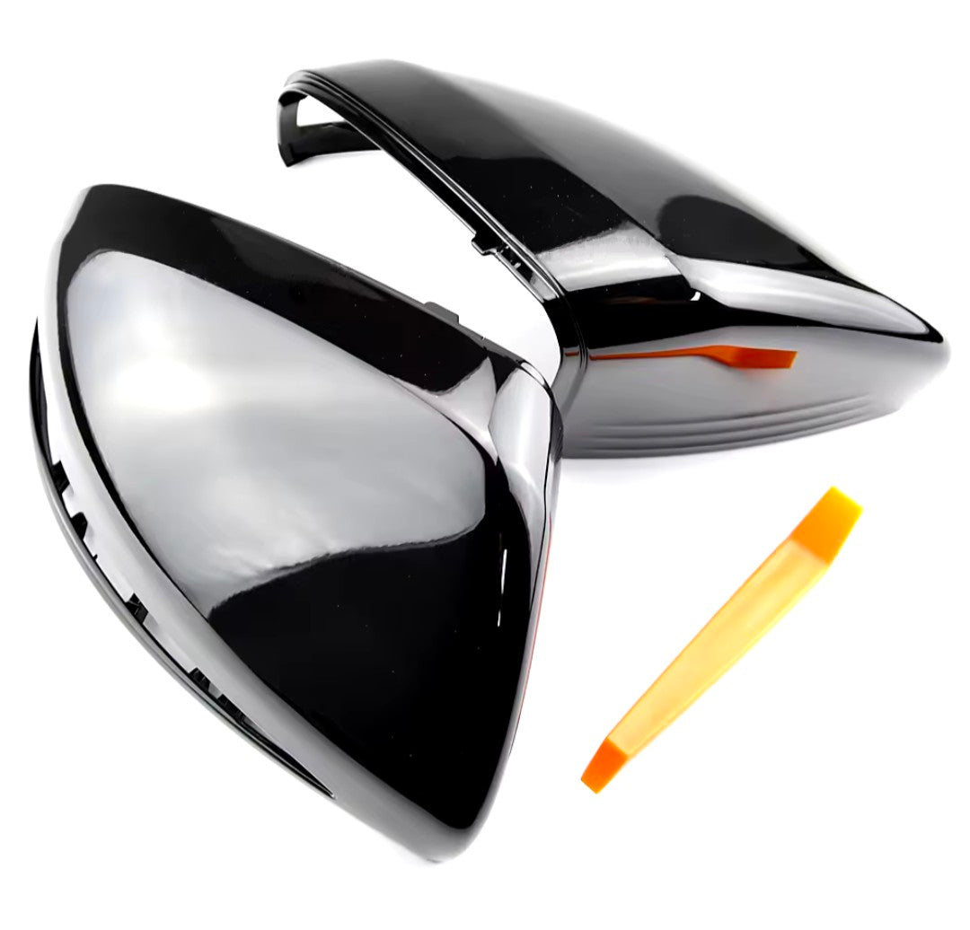 Glossy black mirror caps for Mercedes CLA C118 (2018 to 2025) Mercedes-Benz Euro Premium Parts