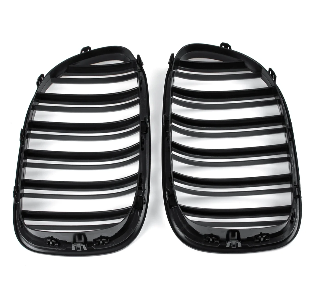 BMW 7 Series F01 F02 Glossy Black Front Grilles (2009 to 2015)