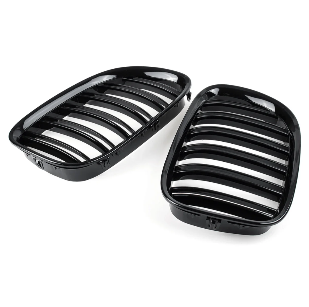 BMW 7 Series F01 F02 Glossy Black Front Grilles (2009 to 2015)