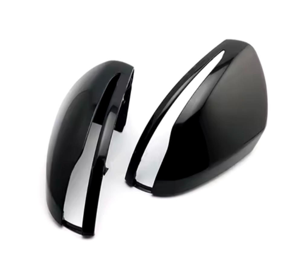 Glossy black mirror caps for Mercedes C-Class W205 (2010 to 2018)