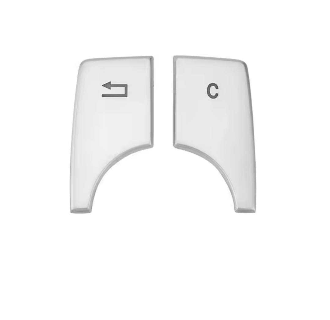 Interior navigation buttons repair kit for Mercedes B-Class W246 (2015 to 2019) Euro Premium Parts Silver With "C" button