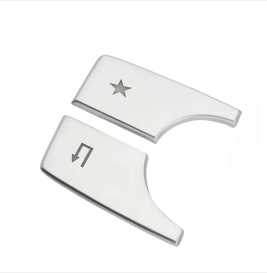 Interior navigation buttons repair kit for Mercedes B-Class W246 (2015 to 2019) Euro Premium Parts Silver With "Star" button