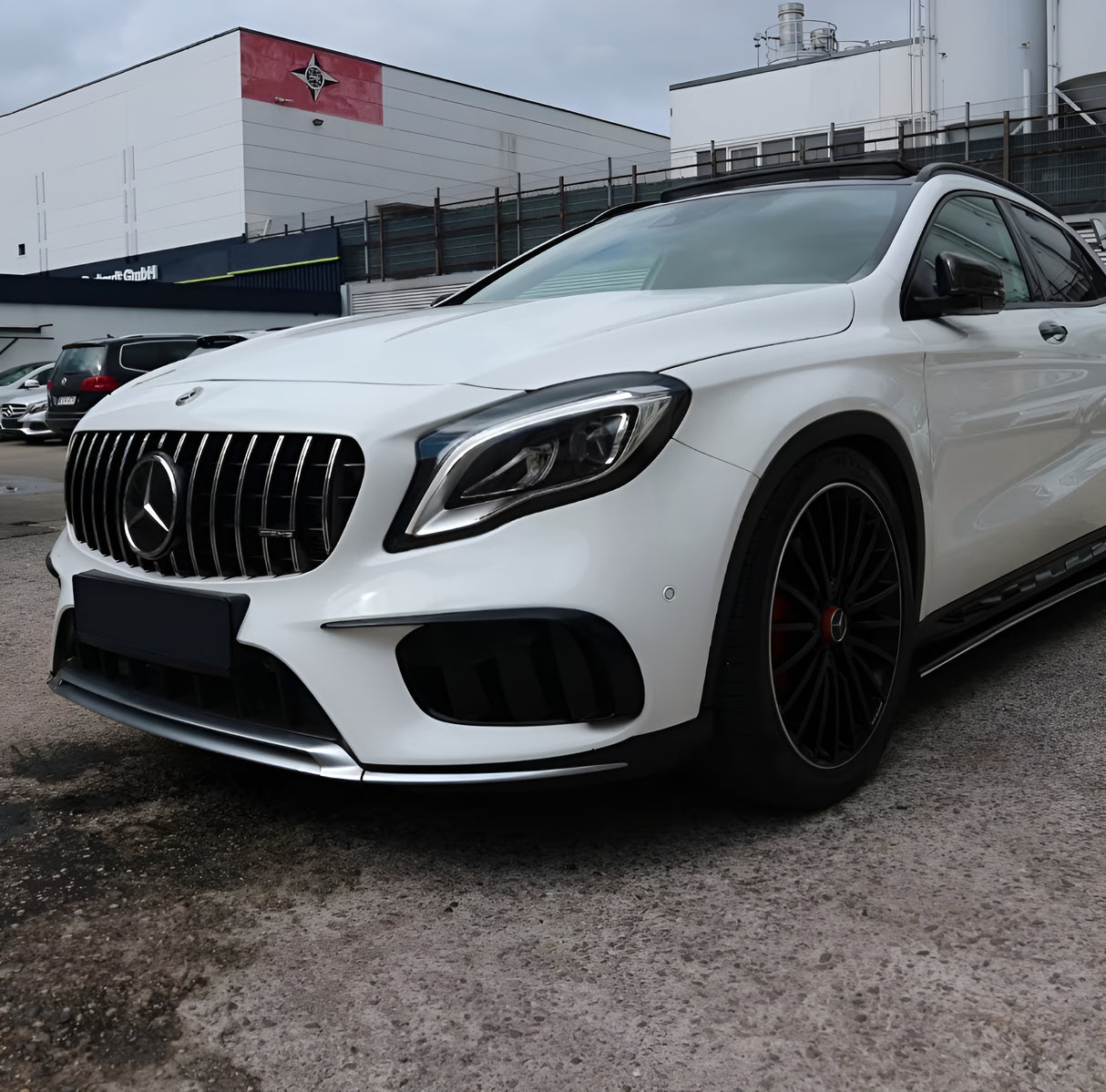 Griglia Panamericana AMG GTR anteriore nera per Mercedes Classe C W205 (2014-2018)