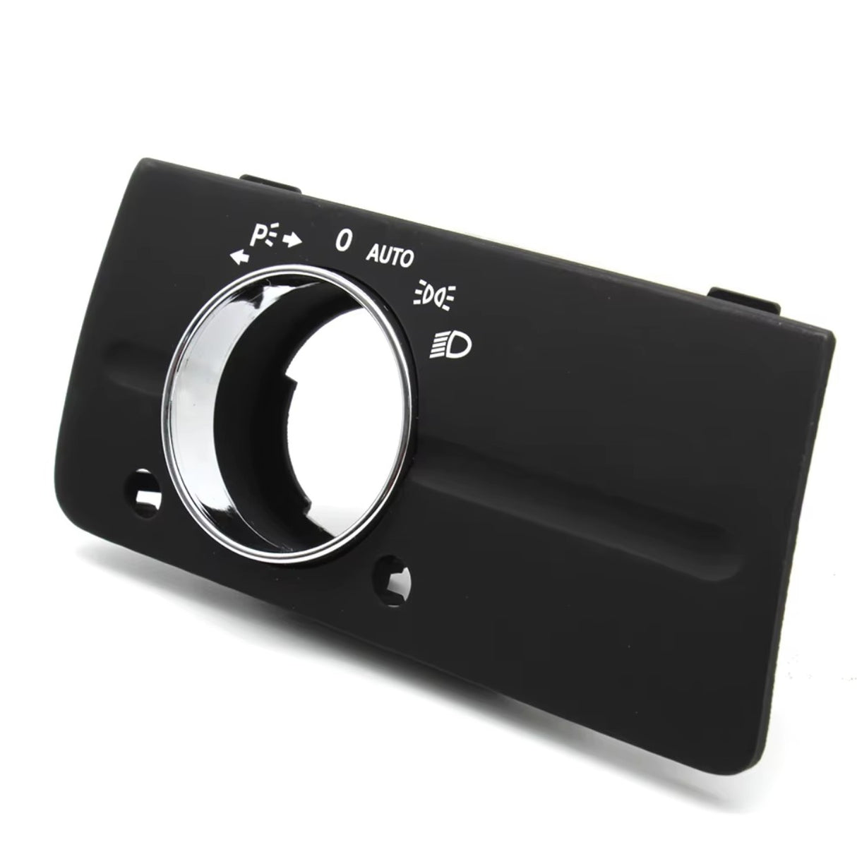 Headlight Control Panel for Mercedes-Benz E-Class W211 - 2003 to 2009 Euro Premium Parts Black Without Adj. Dial