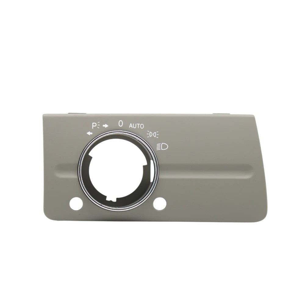Headlight Control Panel for Mercedes-Benz E-Class W211 - 2003 to 2009 Euro Premium Parts Gray Without Adj. Dial