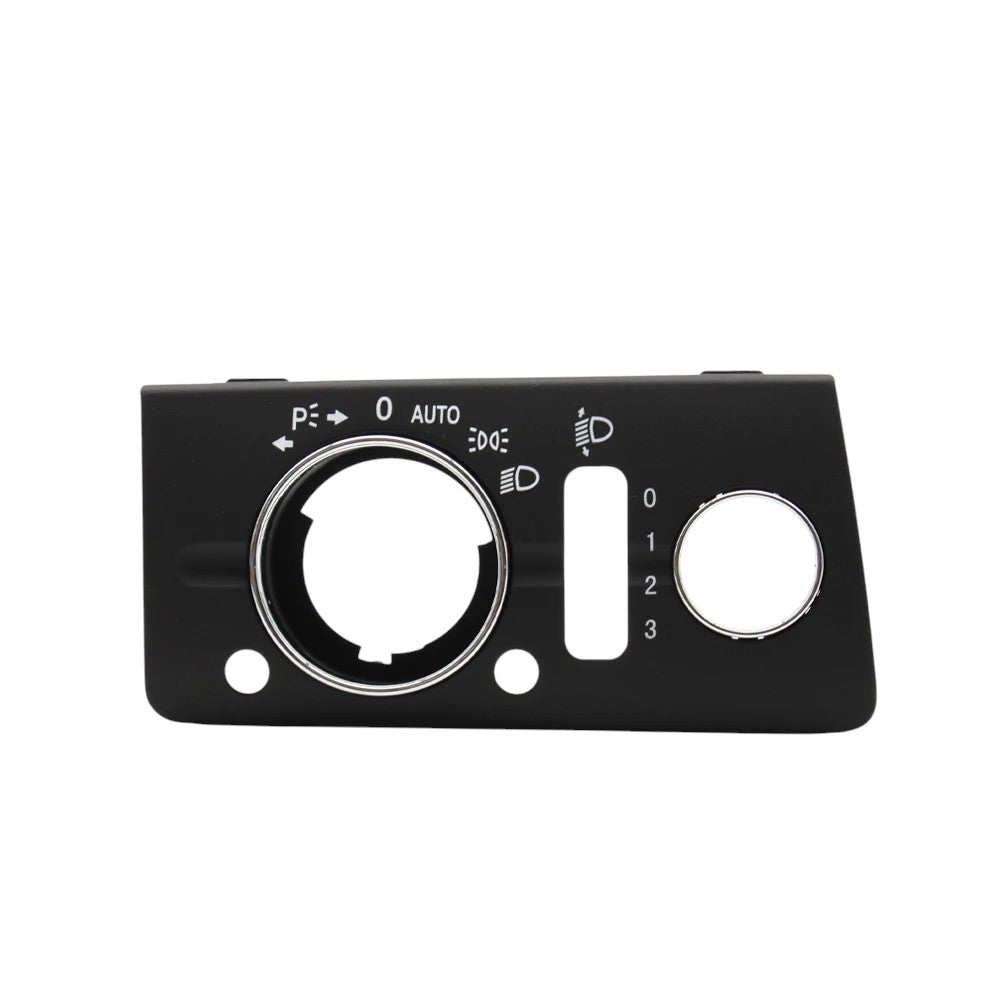 Headlight Control Panel for Mercedes-Benz E-Class W211 - 2003 to 2009 Euro Premium Parts Black With Adj. Dial & Headlight Washers Buttons