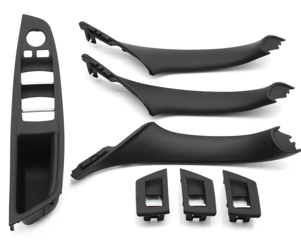 Replacement driver door handle for BMW 5 Series F10 (2010 - 2017) BMW Euro Premium Parts All 4 door handles Black With folding mirror hole