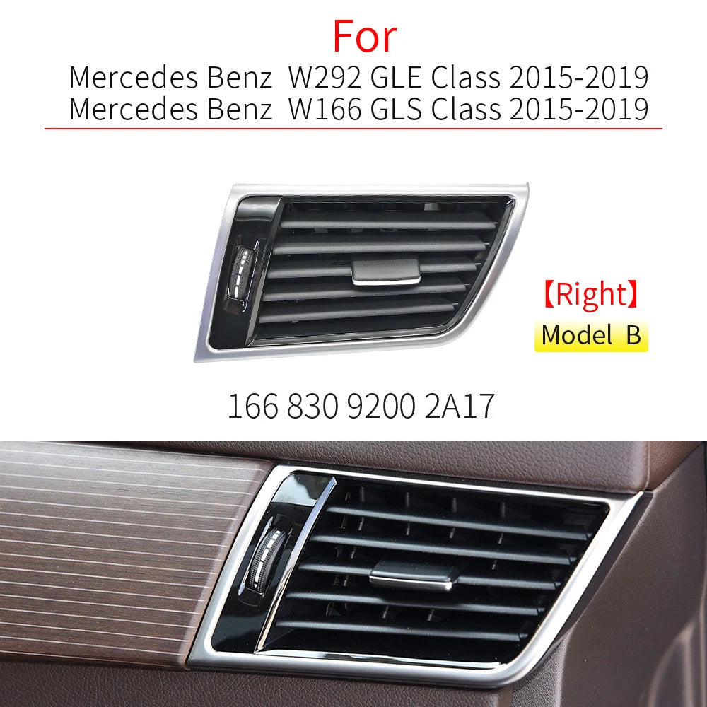 Front Side AC Air Vent For Mercedes-Benz ML W166 & GL X166 - 2012 to 2019 Mercedes-Benz > Air Vents Euro Premium Parts Piano Black - Right