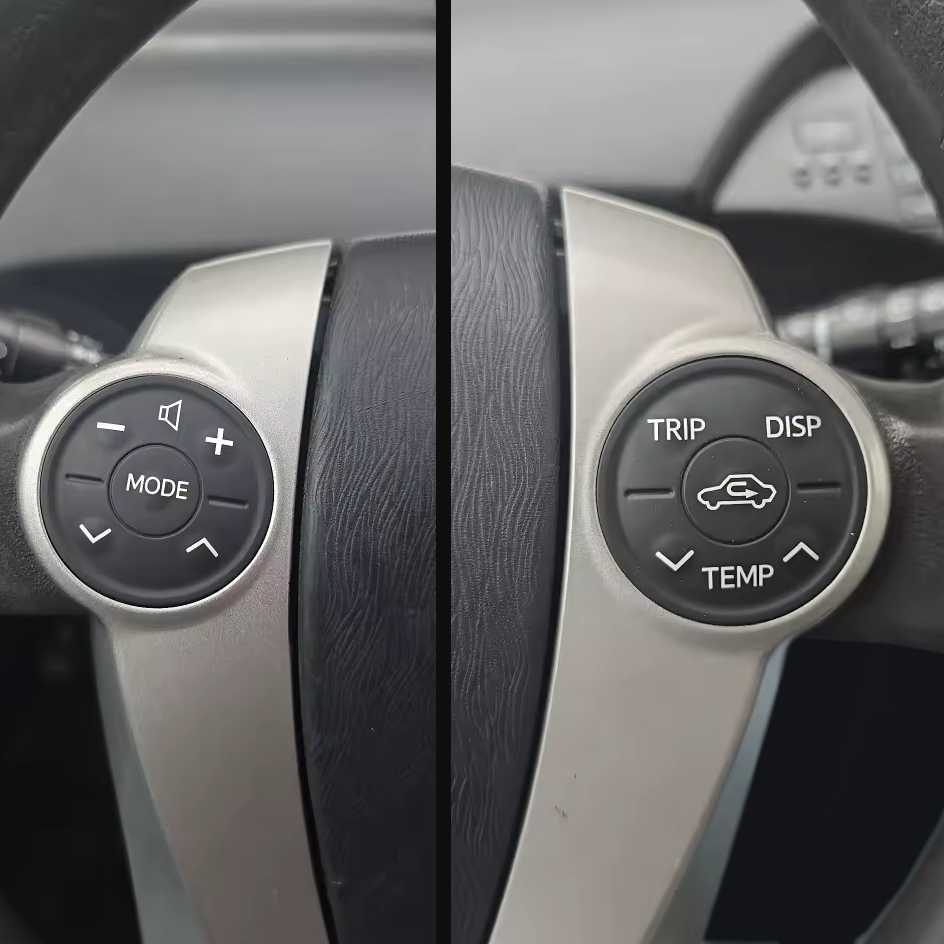Multifunction Steering Wheel Buttons and Knobs for Toyota Prius - 2009 to 2015 Euro Premium Parts
