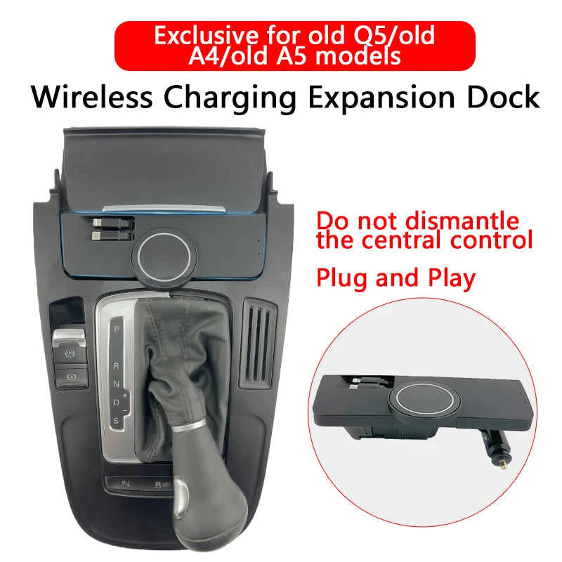 Wireless Charging Expansion Dock for Audi Q5 A4 A5