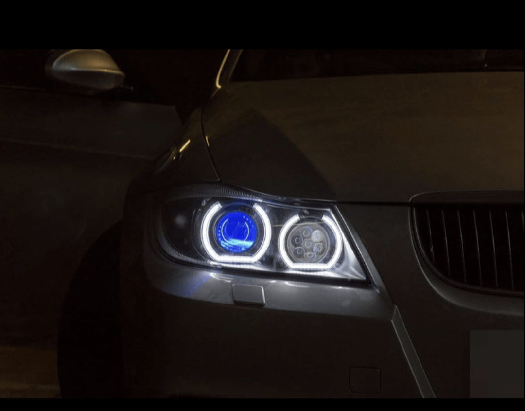 LED Angel Eyes Headlight DTM Lights for BMW 3 Series E90 E91 - '06