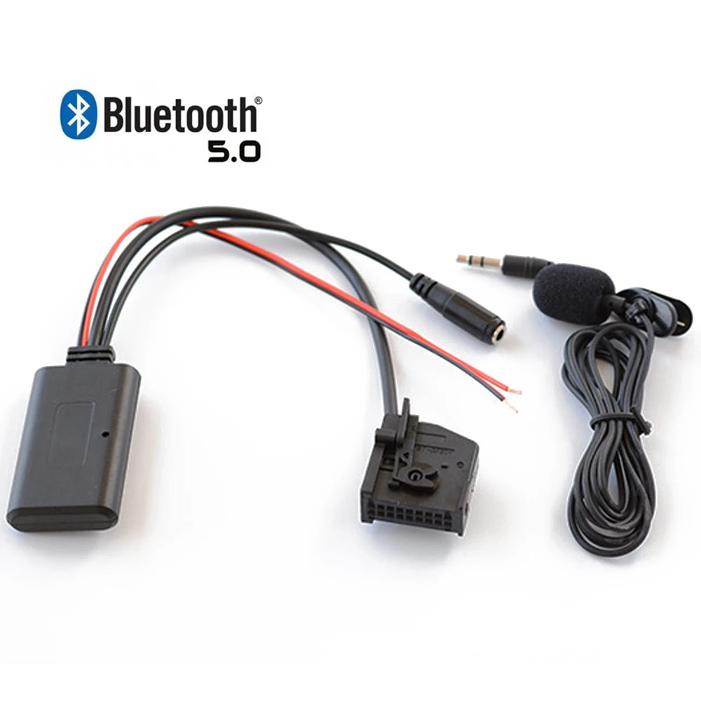 Bluetooth 5.0 Audio Adapter for Mercedes-Benz COMAND APS 2.0 — A-Class W168, C-Class W203, CLK W208 W209, E-Class W211, G-Class W463, ML W163 ML W164, SL R129, SLK R170 Euro Premium Parts