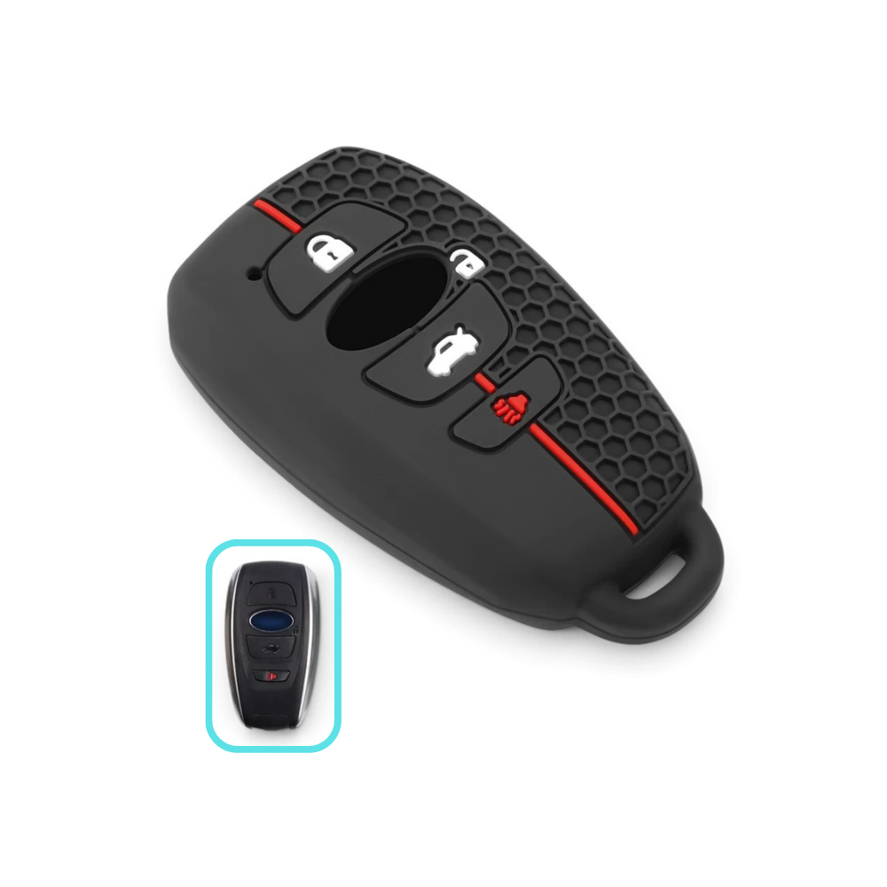 Silicone Subaru Key Case and Key Chain – Protective Key Fob Cover