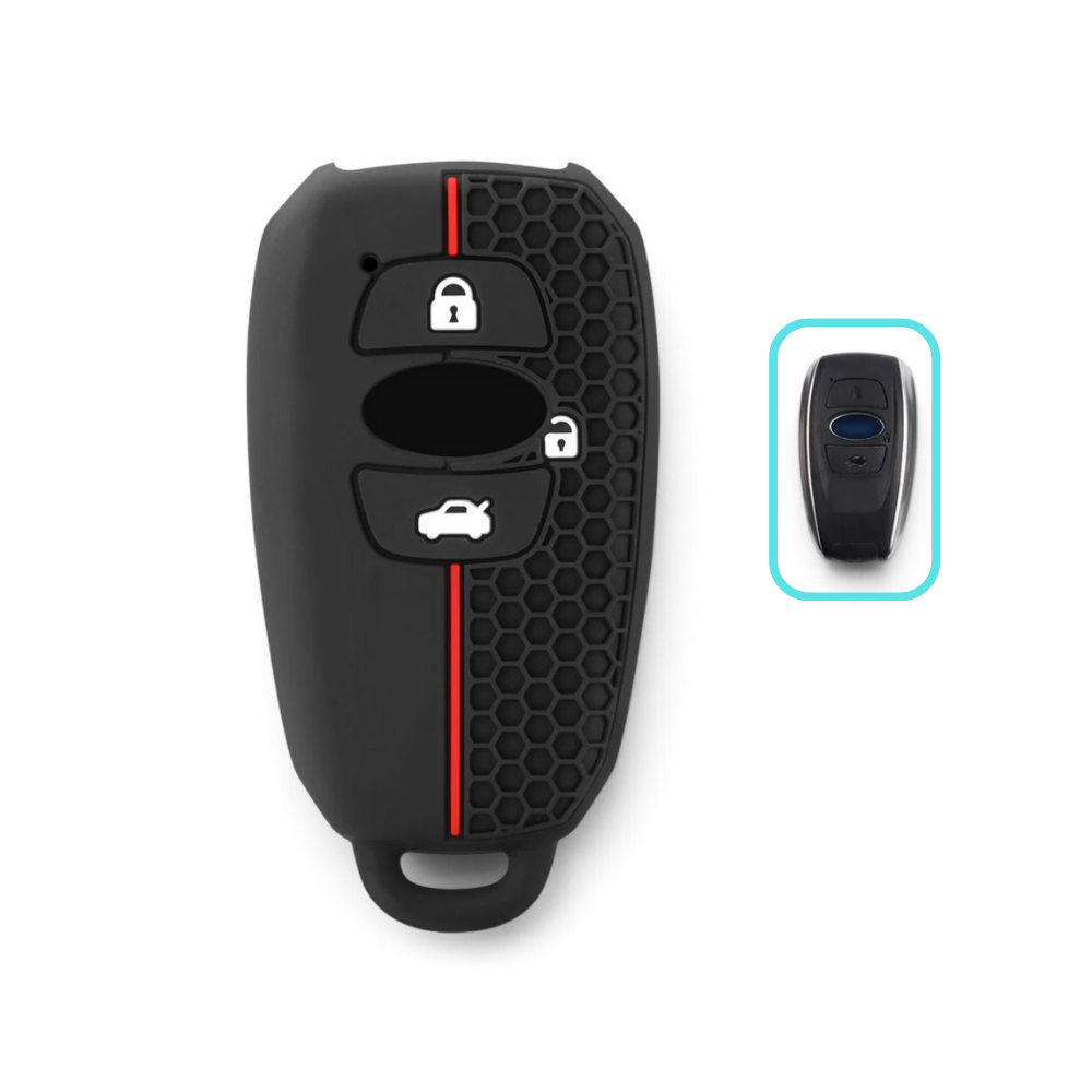 Silicone Subaru Key Case and Key Chain – Protective Key Fob Cover