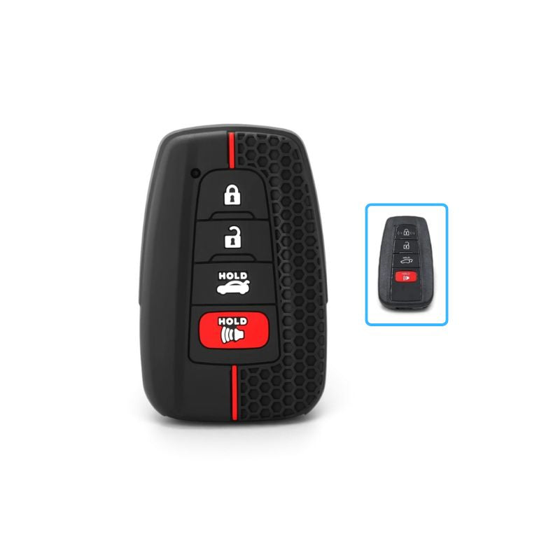 Silicone Toyota Key Case and Key Chain – Protective Key Fob Cover