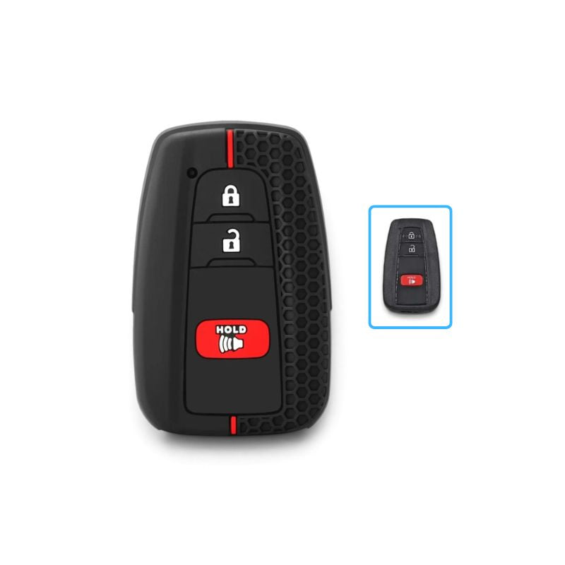 Silicone Toyota Key Case and Key Chain – Protective Key Fob Cover