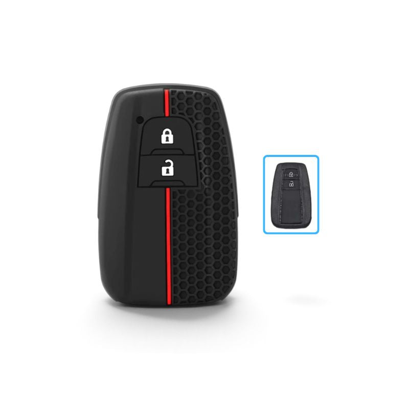 Silicone Toyota Key Case and Key Chain – Protective Key Fob Cover