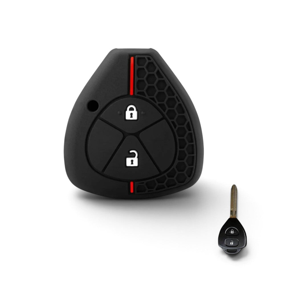 Silicone Toyota Key Case and Key Chain – Protective Key Fob Cover