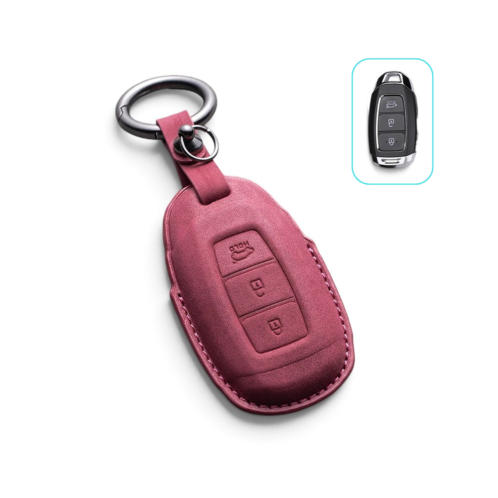Alcantara Dodge Key Case and Key Chain – Protective Key Fob Cover