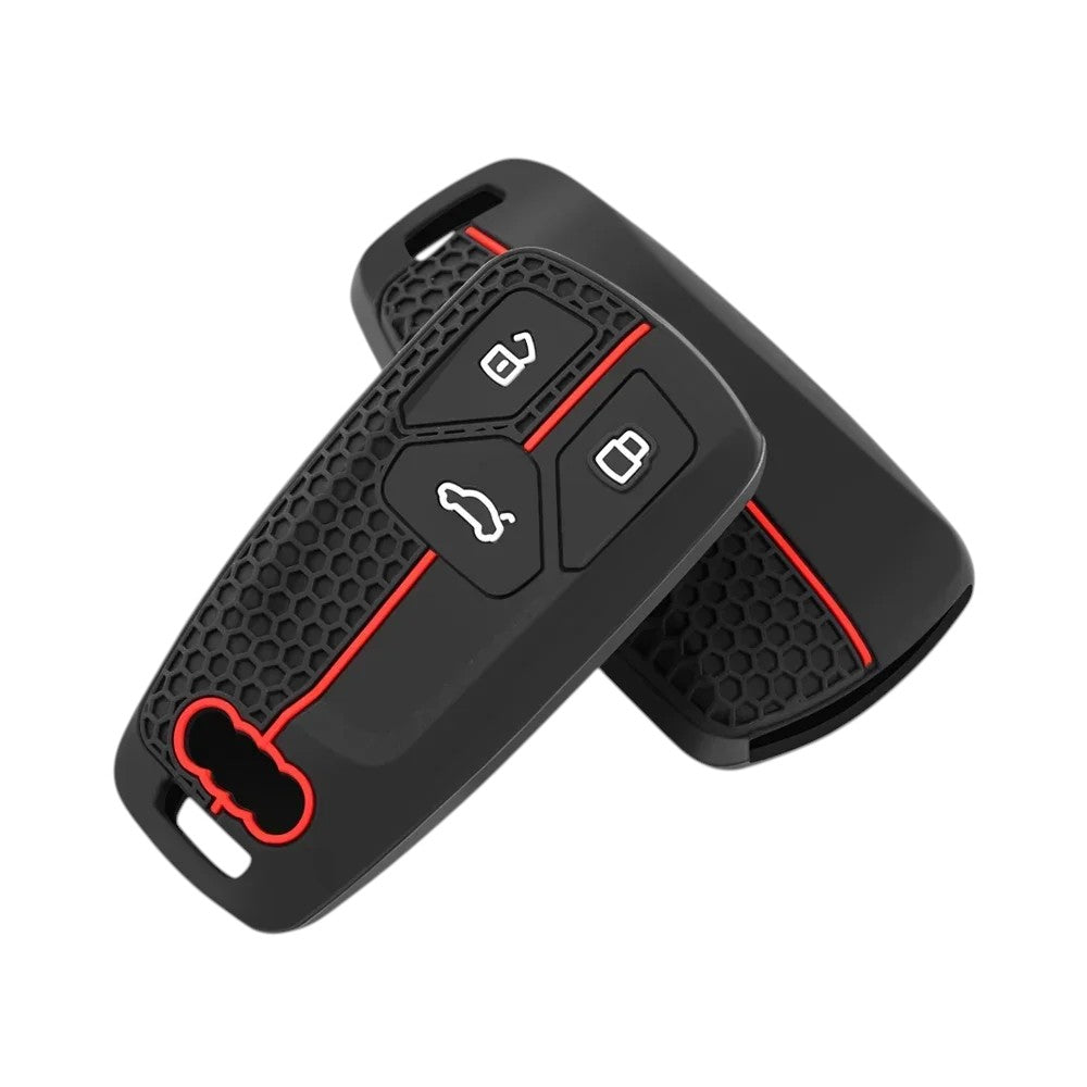 Silicone Audi Key Case and Key Chain – Protective Key Fob Cover