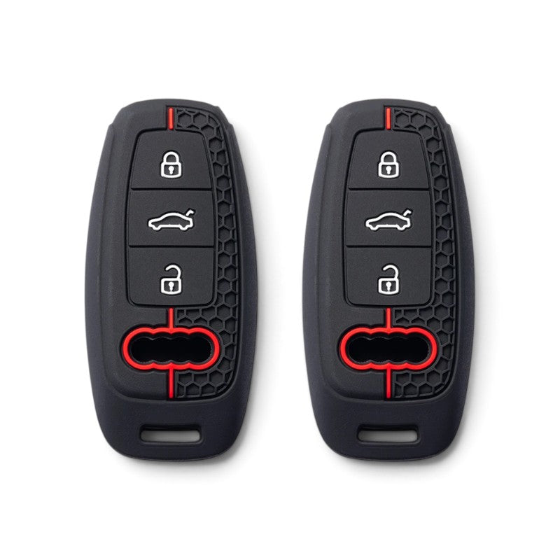 Silicone Audi Key Case and Key Chain – Protective Key Fob Cover