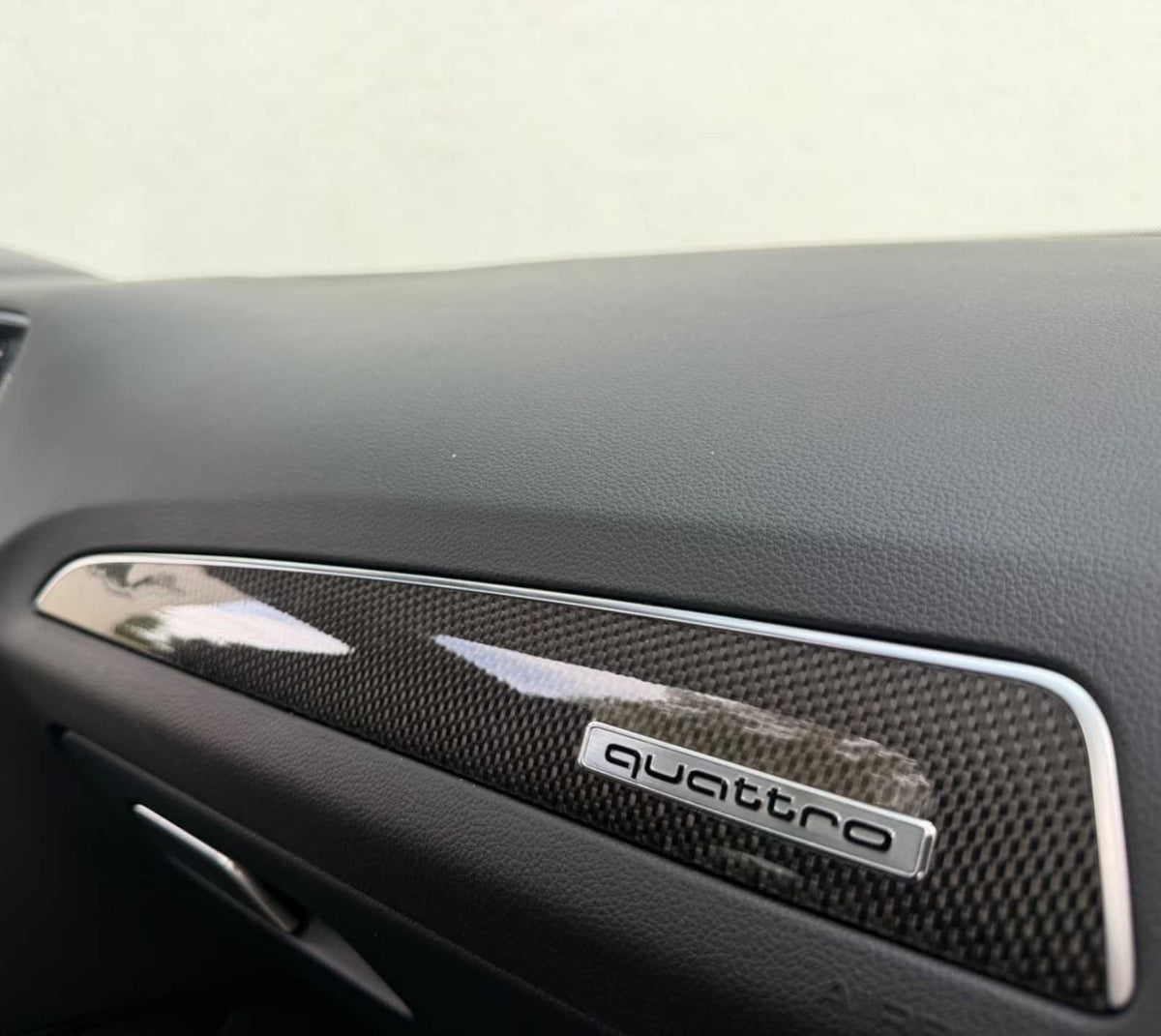 Versnellingspookknopbekleding van koolstofvezel voor Audi A4, S4 en RS4 B9 (2016 tot en met 2023)